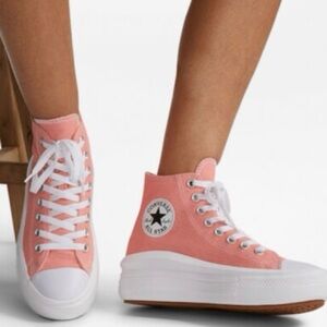 Converse Chuck Taylor CT All Star Move Lift High Platform Pink Sneakers